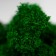 Kashpo concrete "head" with moss height 8.5 cm gold (moss green stabilized)
