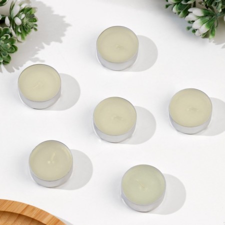 Set of candles of tea flavored "Cotton flowers", 6 pcs, 12 g-1