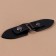 Cleaner fastener, with a button, 10.5 × 2.6 cm, 3 pcs, black color