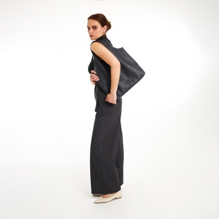 Female bag Textura, chover, large size, color gray color-5