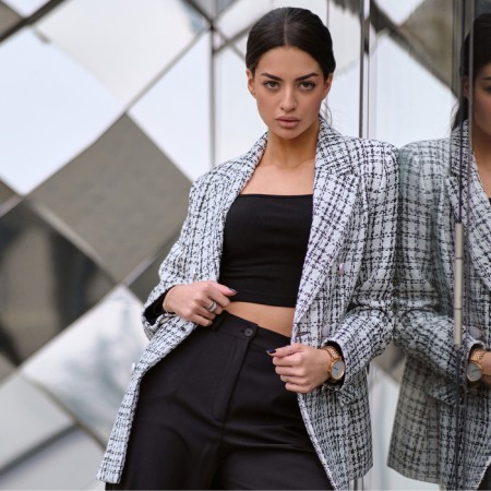 Women's mist, size 48-50, black color-4