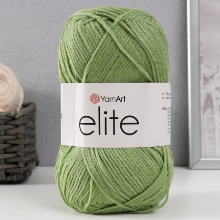 Yarn "Elite" 100% acrylic 300m/100g (69 pistachi)-4
