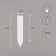 Garden tags for marking, 10 cm, set 15 pcs., Plastic, mix