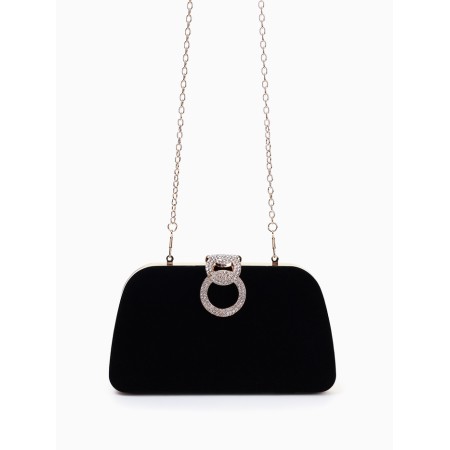 Female bag on farmar, black color