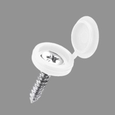 Decorative cap for screws, white, set 100 pcs