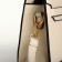 Women's bag with lightning, textura, average size, milk color