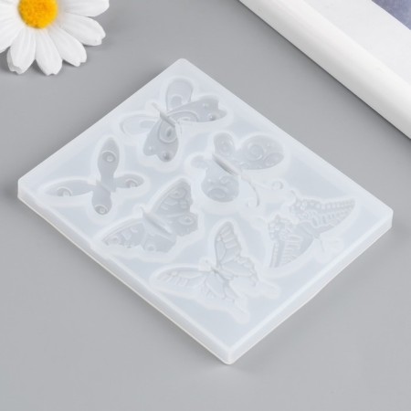 Mold Silicon "Butterflies" 6 items 9x10.8x0.8 cm-1