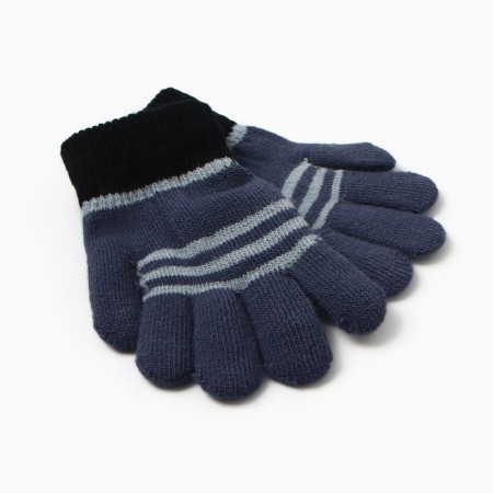 Children's gloves minku, dark gray color, 15 cm