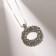 Circle Circle Circle, white color in silver, 72 cm