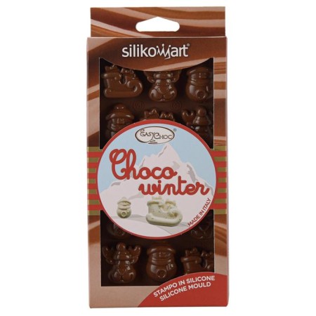 Form for the preparation of sweets Choco Winter, silicone-6