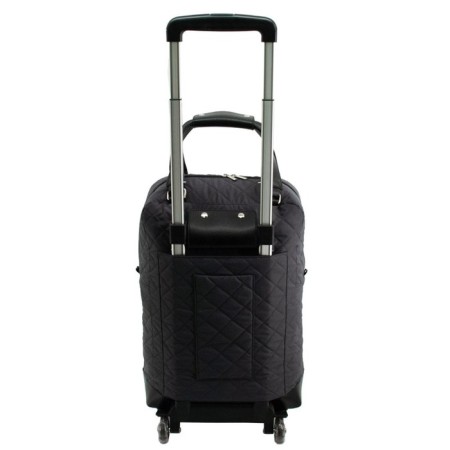 Bag Tvka on wheels, textiles, gray 34x20x52 cm-1
