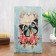 Safe-book wood "Butterflies in flowers. Vintage" leatherette 21x13x5 cm