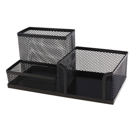 Chancellery trifle stand 3 compartments, mesh, black-1