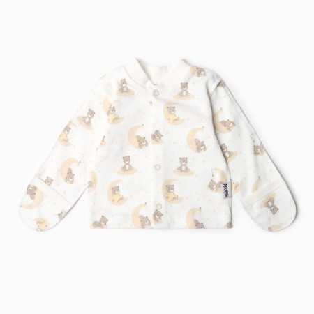 Blouse with closed handles, milk color, height 56 ​​cm