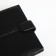 Male purse on the button, department for auto documents, black color