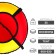 Winter Star tubing-vatter, case diameter 70 cm, red/yellow color