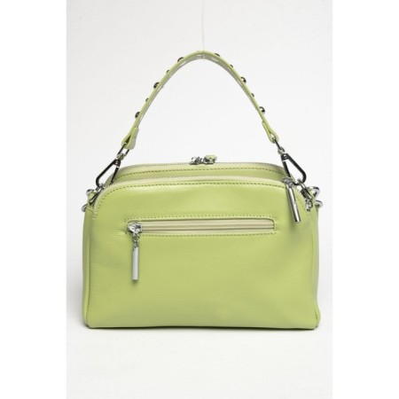 Bag Cross-Body Women's, genuine leather, Ludor Green, 24x6x17 cm-2