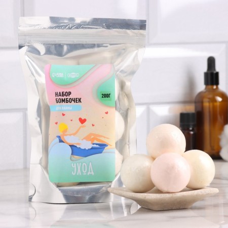 A set of bathtub bombs in "Beneficent Care" 5x40 g in a package