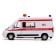 Metal machine "Citroen Jumper. Ambulance ", 14 cm, light and sound effects, doors, inertia, white color open