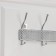 Hang -up hanger "Shah", 4 double hooks, 33 × 13 × 6 cm, color chromium