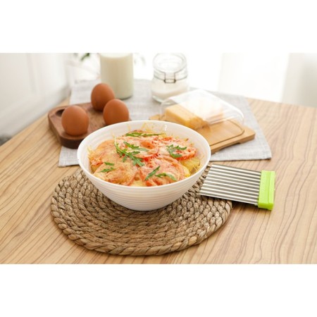 Avvir CARVE salad bowl, 850 ml, d = 18 cm, glass ceramic, white color-7