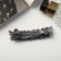 Halfish hair clip "Grace" Direct branches, 9 cm, silver