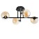 Chandelier 21127/4 bk black 4x40W G9 55x41x20.5cm
