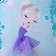 Baby backpack for girls made of artificial leather "Ballerina", 30x25 cm