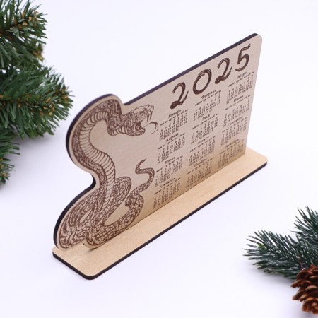 Calendar "Snake 2025", type 6, 16.4 x 11 x 3.5 cm-2
