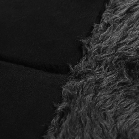 Nabbage on the seat Matech Alaska Line, fur, 48 x 52 cm, black, dark gray-3