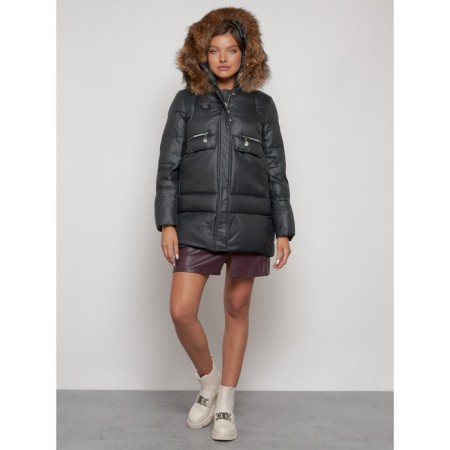 Winter jacket, size 46, dark gray color-4