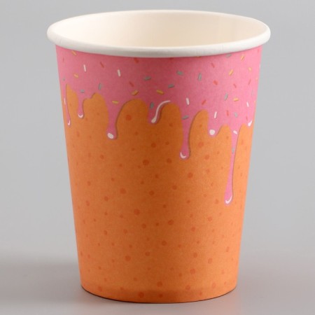 Paper glasses "Donut", 6 pcs.