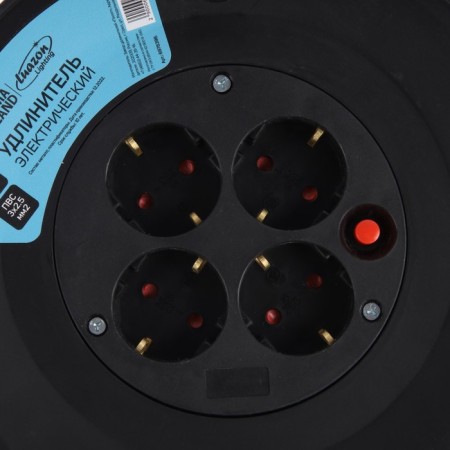 An extension cord on the coil is 4 sockets, 25 m, 16 A, PVS 3x2.5 mm2, without salary, IP20-2