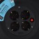 An extension cord on the coil is 4 sockets, 25 m, 16 A, PVS 3x2.5 mm2, without salary, IP20