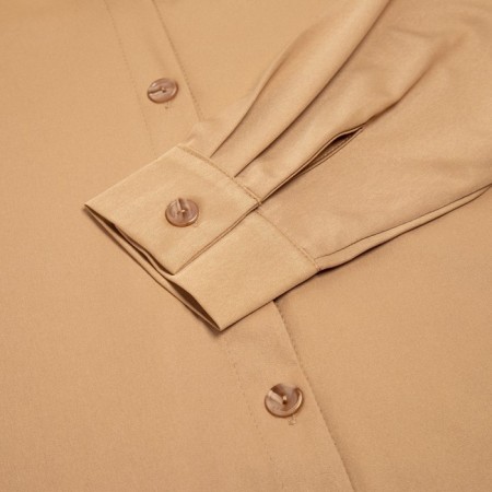 Women's dress Minaku: Casual Collection, beige color, size 46-9