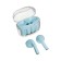 Wireless headphones Pro13, TWS, inserts, BT 5.0, 30/180 mAh, transparent, blue