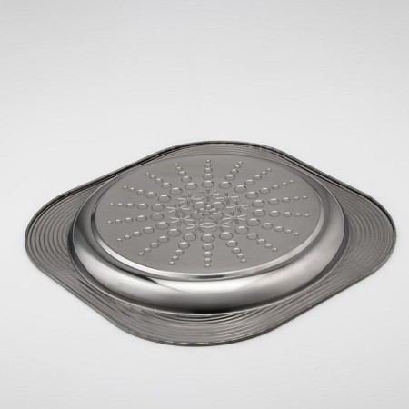 Stainless steel tray "Orion", 35 × 35 cm, silver color-2