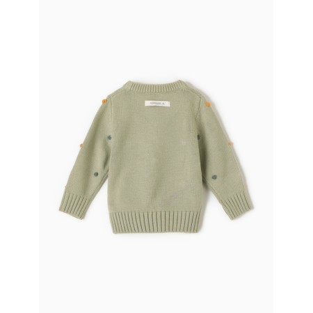Jumper crumb I am dots, r.80-86 cm, green-3