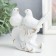 Souvenir ceramics "pigeons snow -white" rhinestones 9.5x11x4.2 cm