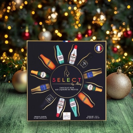 New Year. Figure chocolate Bohte Select by Abtey, with alcoholic filling, assorted, 13 g