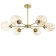 Murano chandelier 6he27 60W white gold 78x78x35cm Bayerlux