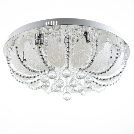 Svetogor chandelier "Butle" 8x60W E27 LED lighting chrome 60x60cm-1