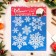 Stickers on the windows "New Year" snowflakes, 39 x 31 cm