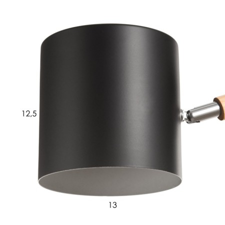 Bra "Svein" E27 40W Black 13x24x14 cm-5