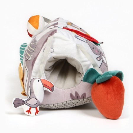 Developing toy "Bill of animals", eruption, rattle, mirror, crumb I-9