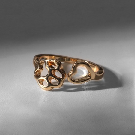 Ring "Haw" with heart, color gold, dimensionless-2