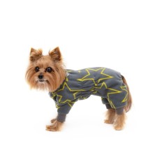 Dog ovenson (male), fleece, p. 25 (DS 25 cm, Osh 24 cm, OG 28-40 cm), with print 102677