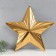 Figure "Star with faces" Big gold, half, 67.6x64.5 cm