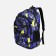 Youth backpack on lightning from textiles, 2 pockets, purple color