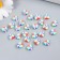 Beads for PVC Creativity "Hearts Rainbow" set 25 pcs 0.5x1x1 cm